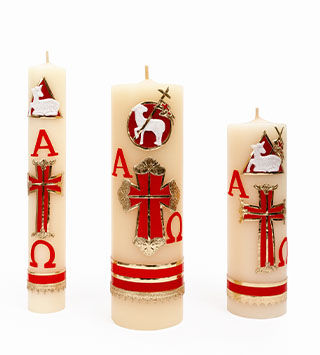 Conjunto de Cirios Pascuales, Tamaño Medio Especial